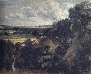 John Constable Dedham from near Gun Hill,Langham oil on canvas
